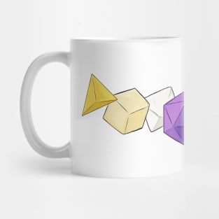 Pride Dice Nonbinary NB Enby Mug